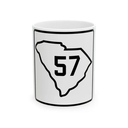 SC-57 1926 (South Carolina) (Road Sign) White Coffee Mug - Go Mug Yourself