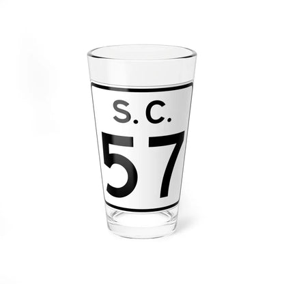 SC-57 (South Carolina) (Road Sign) Pint Glass 16oz 16oz - Go Mug Yourself