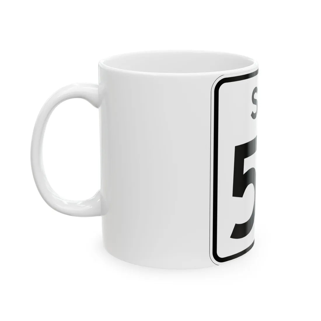 SC-57 (South Carolina) (Road Sign) White Coffee Mug - Go Mug Yourself