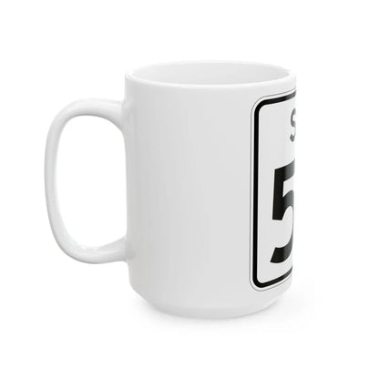 SC-57 (South Carolina) (Road Sign) White Coffee Mug - Go Mug Yourself
