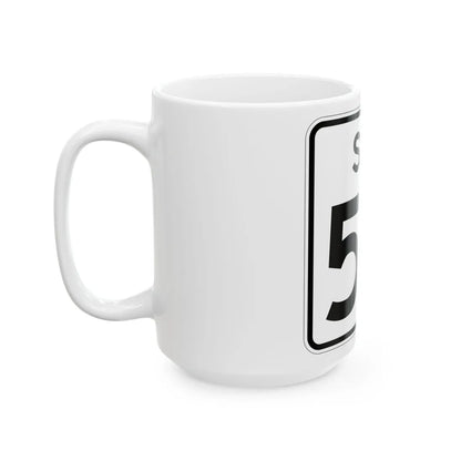 SC-59 (South Carolina) (Road Sign) White Coffee Mug - Go Mug Yourself