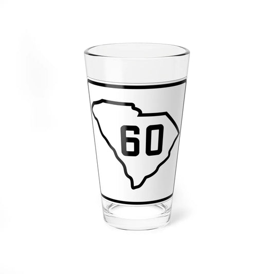SC-60 1926 (South Carolina) (Road Sign) Pint Glass 16oz 16oz - Go Mug Yourself