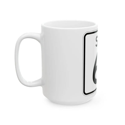SC-61 (South Carolina) (Road Sign) White Coffee Mug - Go Mug Yourself
