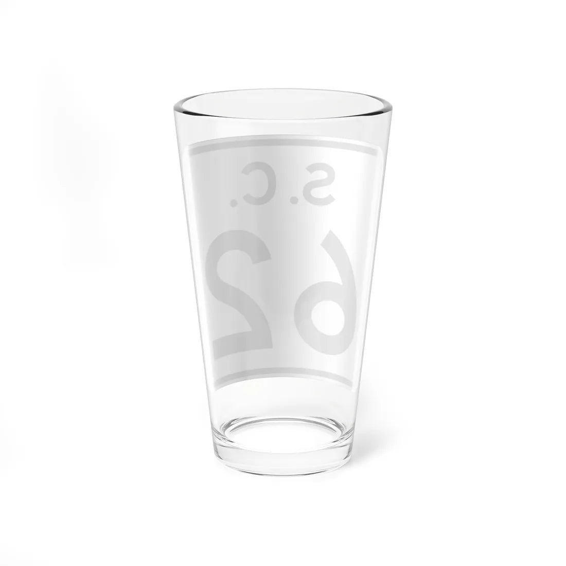 SC-62 (South Carolina) (Road Sign) Pint Glass 16oz - Go Mug Yourself