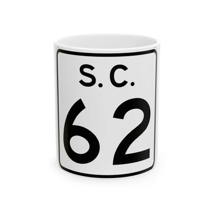 SC-62 (South Carolina) (Road Sign) White Coffee Mug 11oz - Go Mug Yourself