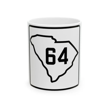 SC-64 1926 (South Carolina) (Road Sign) White Coffee Mug 11oz - Go Mug Yourself