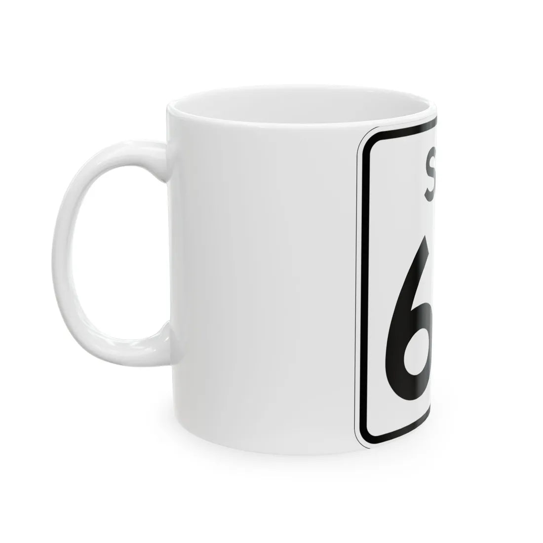 SC-64 (South Carolina) (Road Sign) White Coffee Mug - Go Mug Yourself