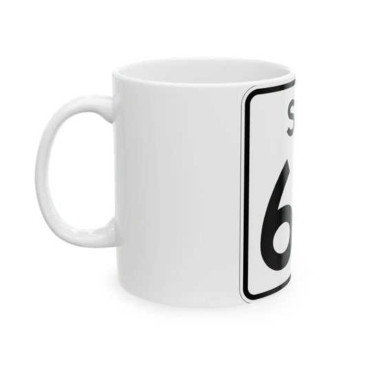 SC-64 (South Carolina) (Road Sign) White Coffee Mug - Go Mug Yourself