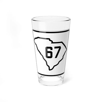 SC-67 1926 (South Carolina) (Road Sign) Pint Glass 16oz 16oz - Go Mug Yourself