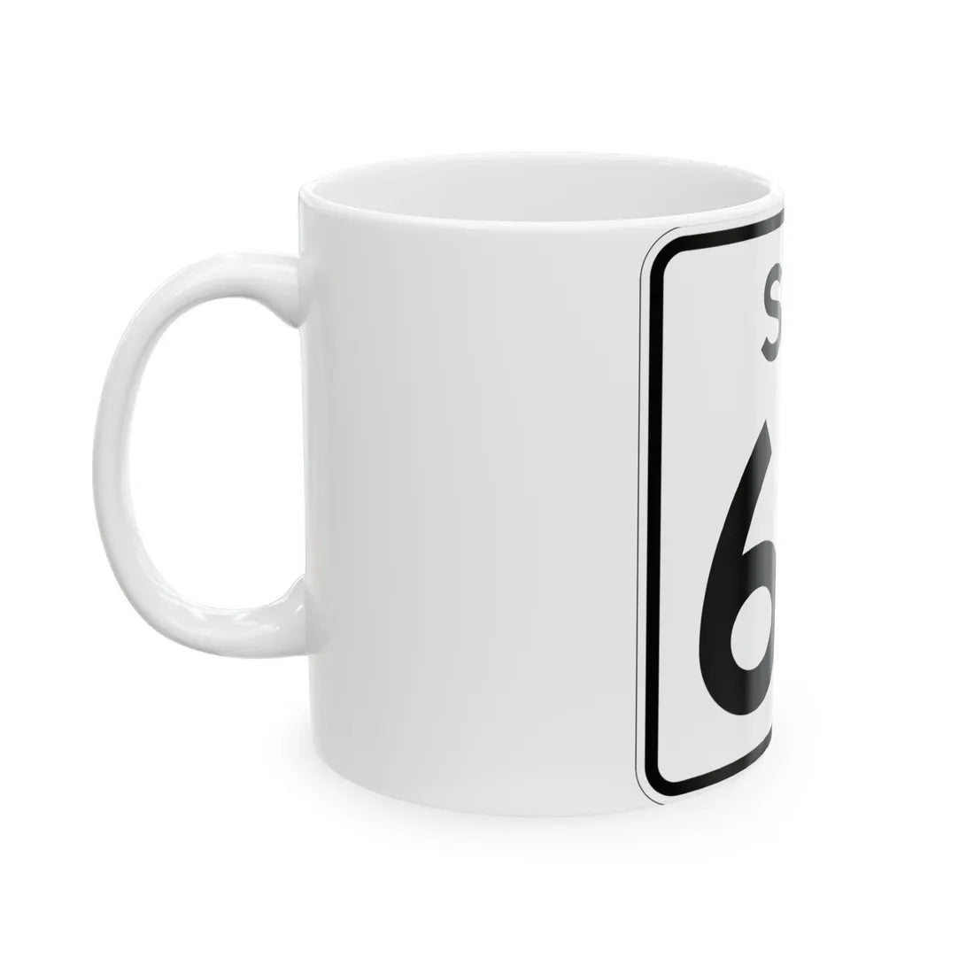 SC-67 (South Carolina) (Road Sign) White Coffee Mug - Go Mug Yourself