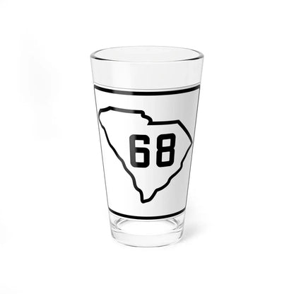 SC-68 1926 (South Carolina) (Road Sign) Pint Glass 16oz 16oz - Go Mug Yourself