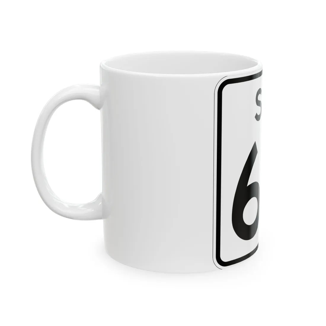 SC-69 (South Carolina) (Road Sign) White Coffee Mug - Go Mug Yourself