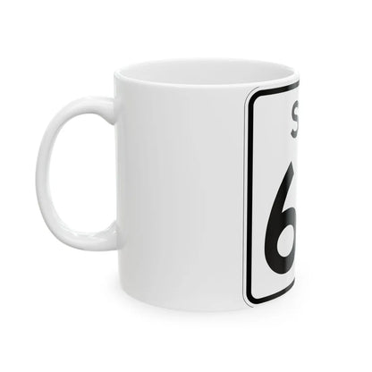 SC-69 (South Carolina) (Road Sign) White Coffee Mug - Go Mug Yourself