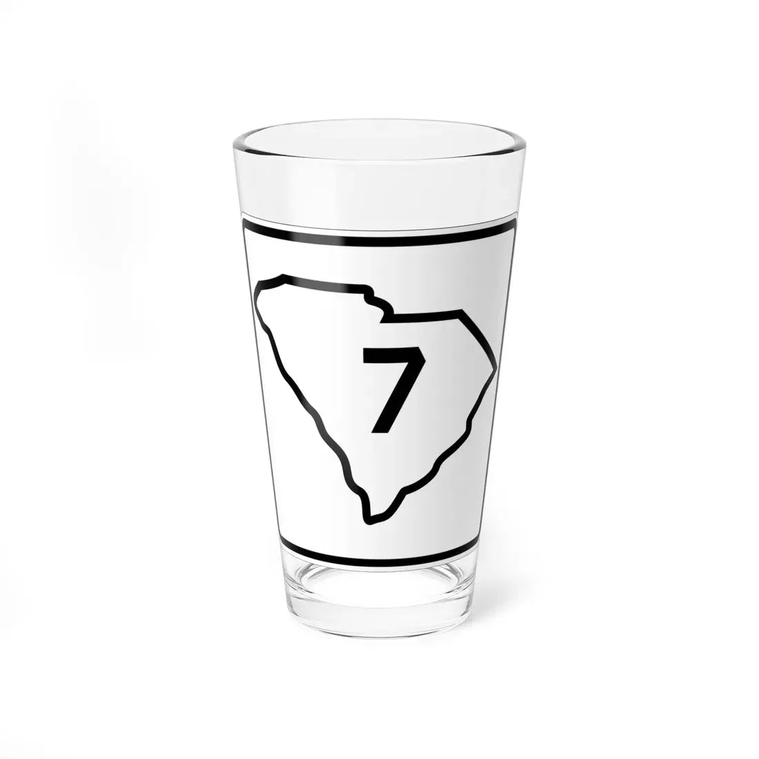 SC-7 1926 (South Carolina) (Road Sign) Pint Glass 16oz 16oz - Go Mug Yourself