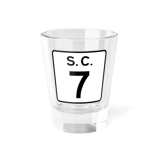SC-7 (South Carolina) (Road Sign) Shot Glass 1.5oz 1.5oz - Go Mug Yourself