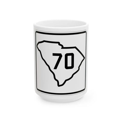 SC-70 1926 (South Carolina) (Road Sign) White Coffee Mug 15oz - Go Mug Yourself