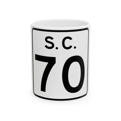 SC-70 (South Carolina) (Road Sign) White Coffee Mug 11oz - Go Mug Yourself