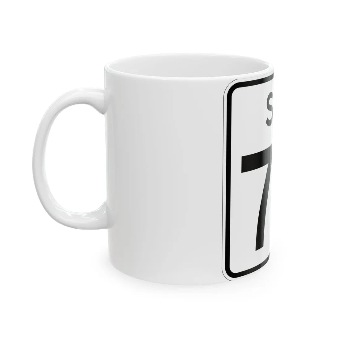 SC-70 (South Carolina) (Road Sign) White Coffee Mug - Go Mug Yourself