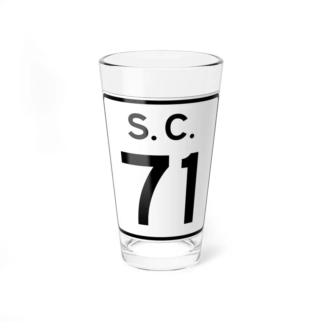 SC-71 (South Carolina) (Road Sign) Pint Glass 16oz 16oz - Go Mug Yourself