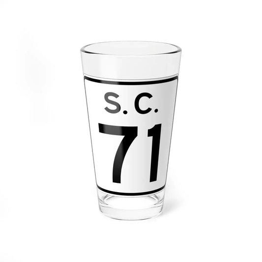 SC-71 (South Carolina) (Road Sign) Pint Glass 16oz 16oz - Go Mug Yourself
