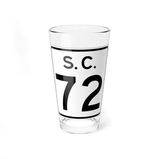 SC-72 (South Carolina) (Road Sign) Pint Glass 16oz 16oz - Go Mug Yourself
