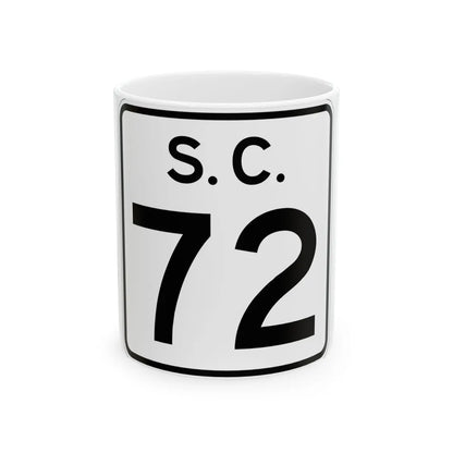 SC-72 (South Carolina) (Road Sign) White Coffee Mug 11oz - Go Mug Yourself