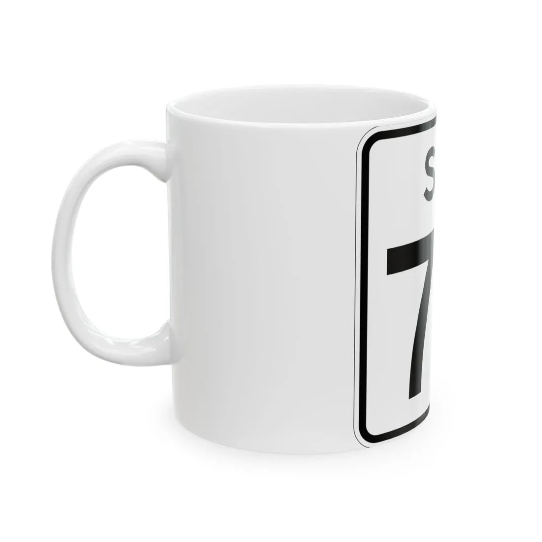 SC-72 (South Carolina) (Road Sign) White Coffee Mug - Go Mug Yourself