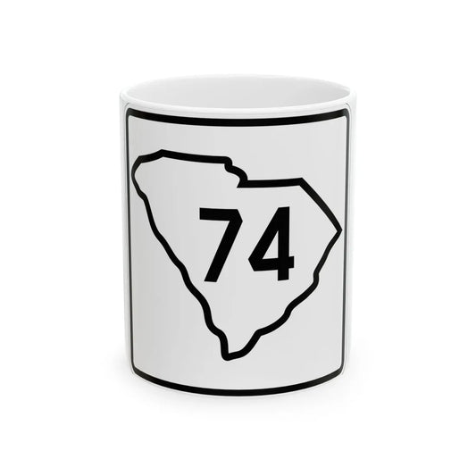 SC-74 1926 (South Carolina) (Road Sign) White Coffee Mug 11oz - Go Mug Yourself