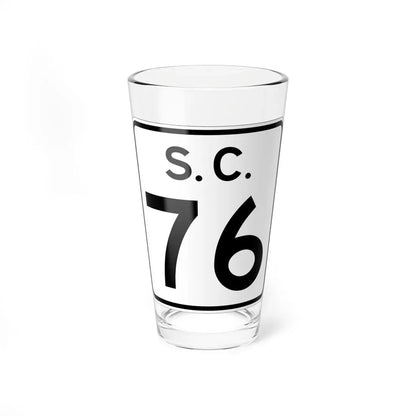 SC-76 (South Carolina) (Road Sign) Pint Glass 16oz 16oz - Go Mug Yourself
