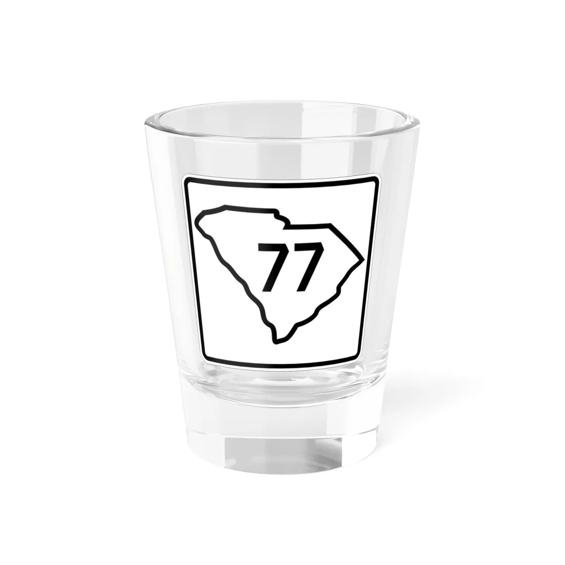 SC-77 1926 (South Carolina) (Road Sign) Shot Glass 1.5oz 1.5oz - Go Mug Yourself