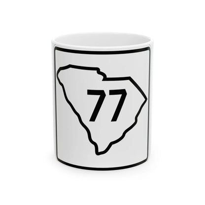 SC-77 1926 (South Carolina) (Road Sign) White Coffee Mug 11oz - Go Mug Yourself