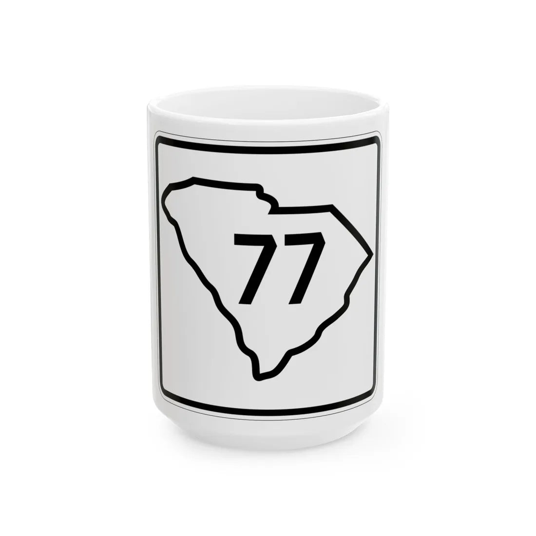 SC-77 1926 (South Carolina) (Road Sign) White Coffee Mug 15oz - Go Mug Yourself