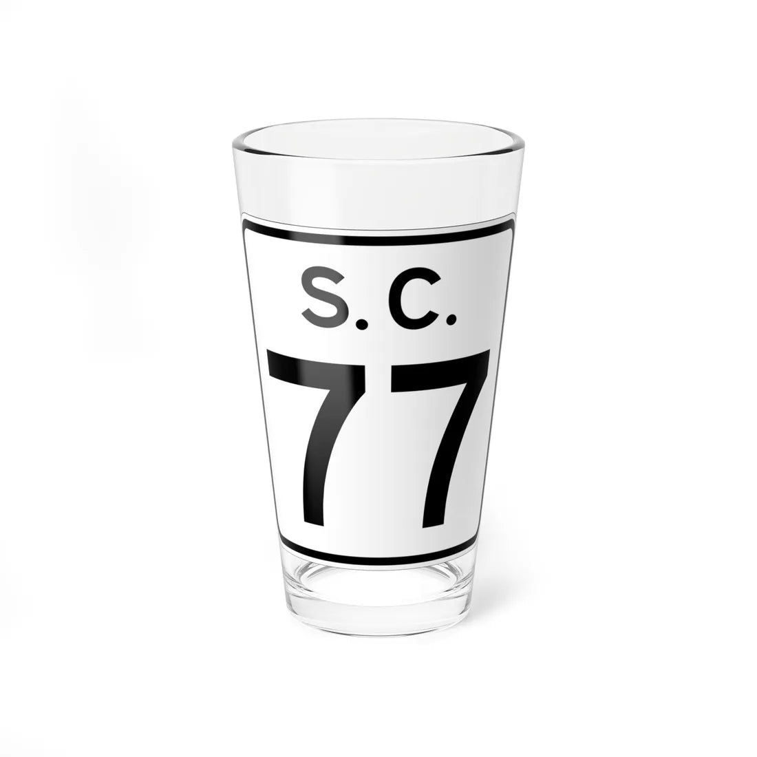 SC-77 (South Carolina) (Road Sign) Pint Glss 16oz 16oz - Go Mug Yourself