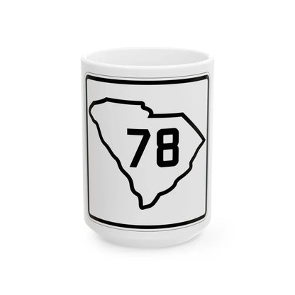SC-78 1926 (South Carolina) (Road Sign) White Coffee Mug 15oz - Go Mug Yourself