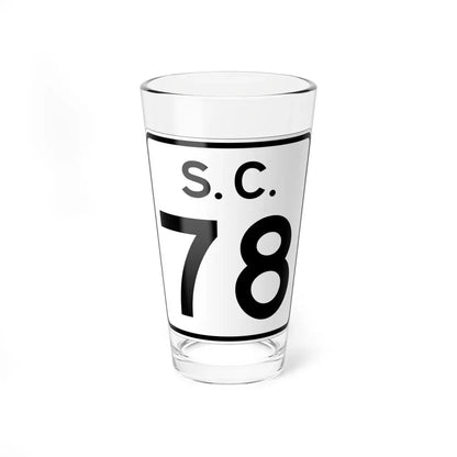 SC-78 (South Carolina) (Road Sign) Pint Glass 16oz 16oz - Go Mug Yourself