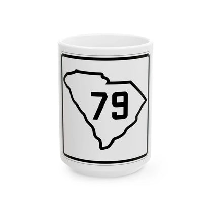 SC-79 1926 (South Carolina) (Road Sign) White Coffee Mug 15oz - Go Mug Yourself