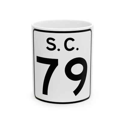 SC-79 (South Carolina) (Road Sign) White Coffee Mug 11oz - Go Mug Yourself