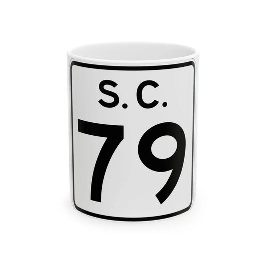SC-79 (South Carolina) (Road Sign) White Coffee Mug 11oz - Go Mug Yourself
