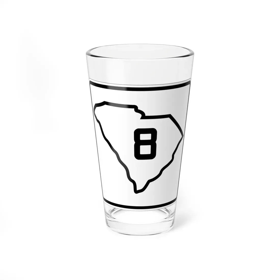SC-8 1926 (South Carolina) (Road Sign) Pint Glass 16oz 16oz - Go Mug Yourself