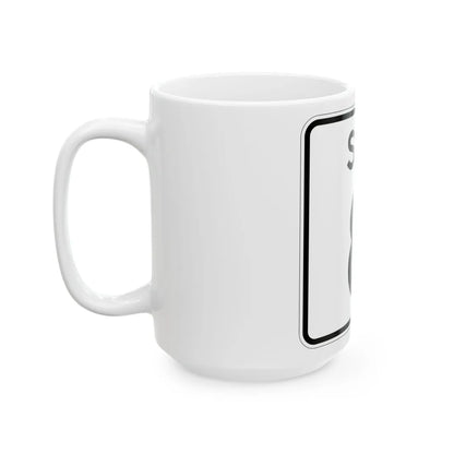 SC-8 (South Carolina) (Road Sign) White Coffee Mug - Go Mug Yourself