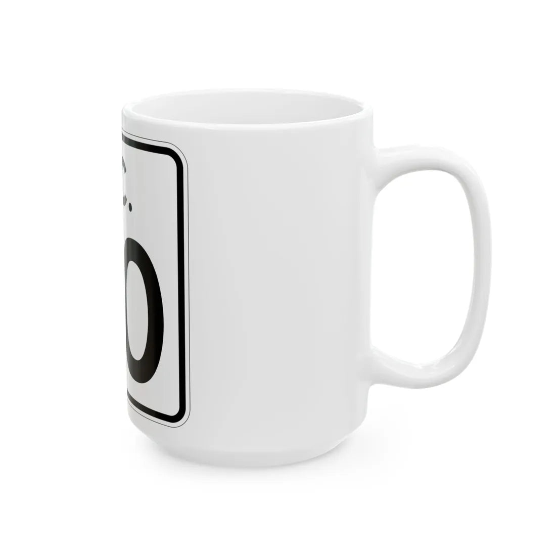 SC-80 (South Carolina) (Road Sign) White Coffee Mug - Go Mug Yourself
