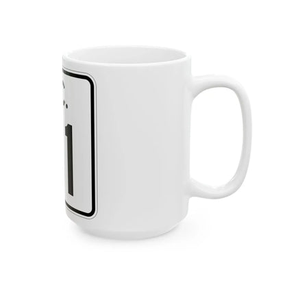 SC-81 (South Carolina) (Road Sign) White Coffee Mug - Go Mug Yourself