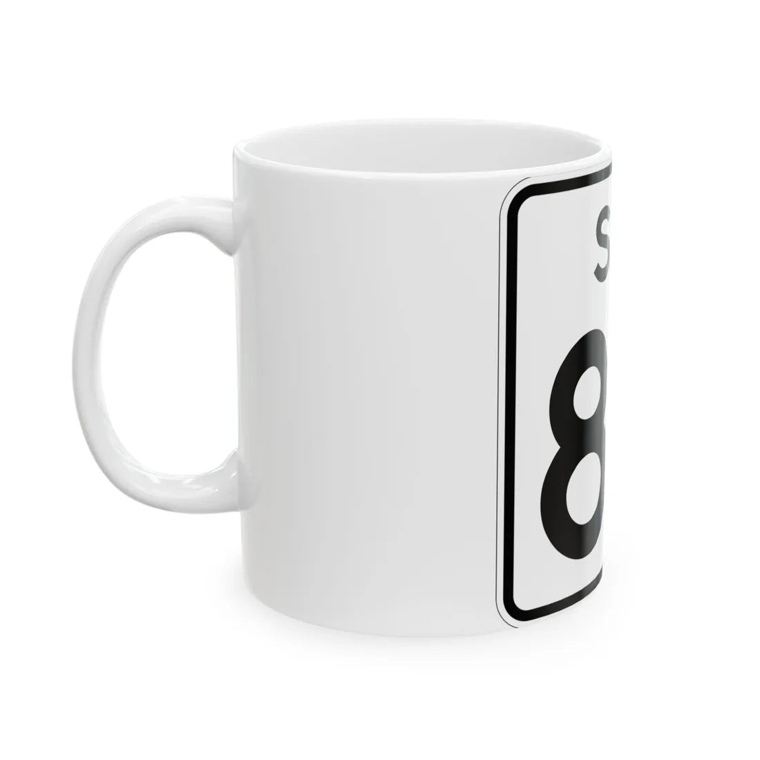 SC-82 (South Carolina) (Road Sign) White Coffee Mug - Go Mug Yourself