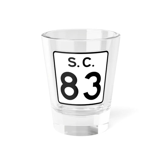 SC-83 (South Carolina) (Road Sign) Shot Glass 1.5oz 1.5oz - Go Mug Yourself