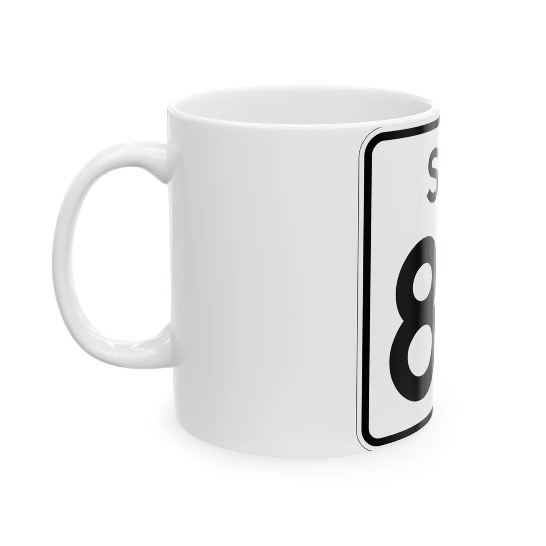 SC-83 (South Carolina) (Road Sign) White Coffee Mug - Go Mug Yourself