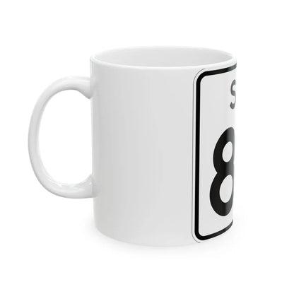 SC-83 (South Carolina) (Road Sign) White Coffee Mug - Go Mug Yourself