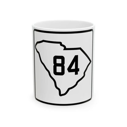 SC-84 1926 (South Carolina) (Road Sign) White Coffee Mug 11oz - Go Mug Yourself