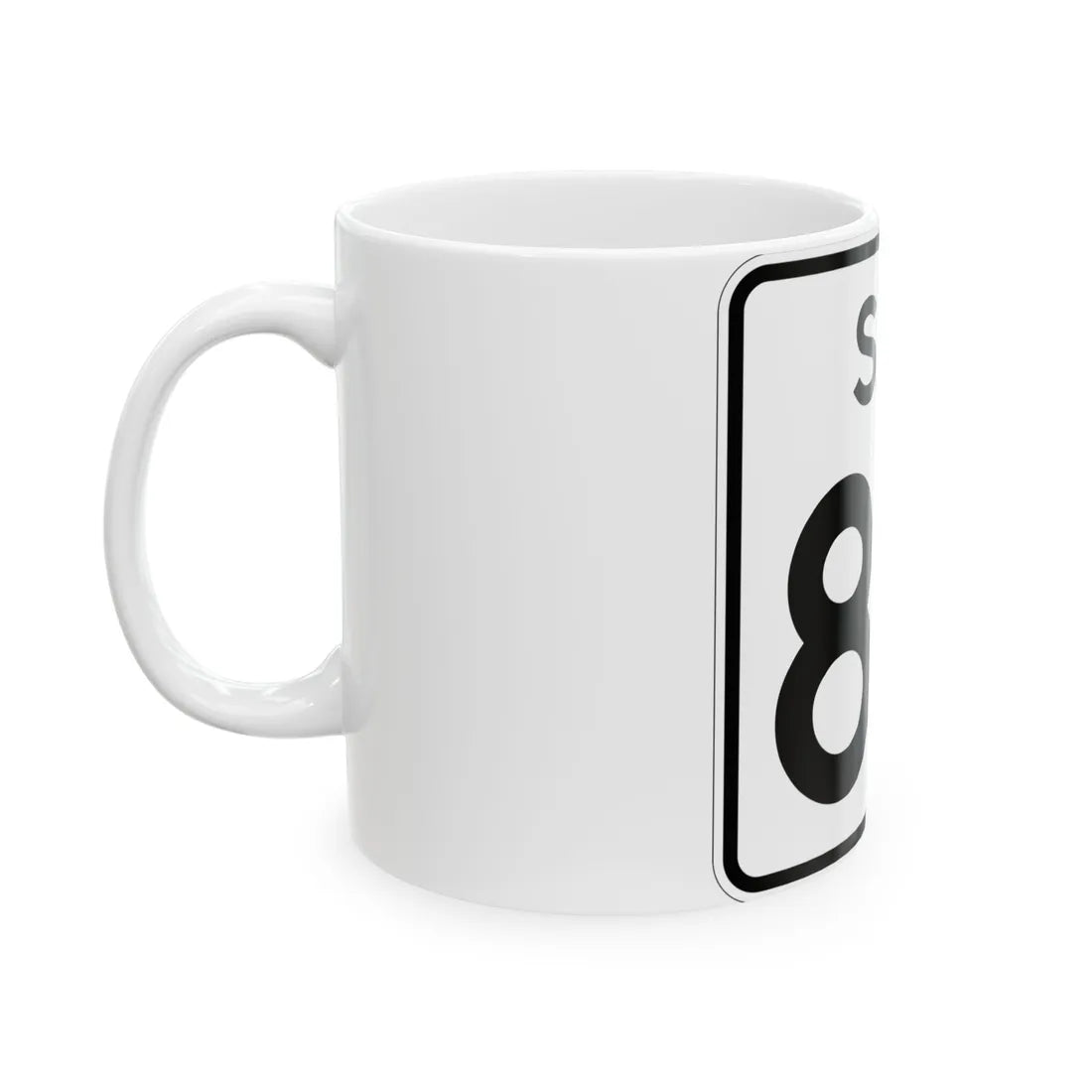 SC-84 (South Carolina) (Road Sign) White Coffee Mug - Go Mug Yourself