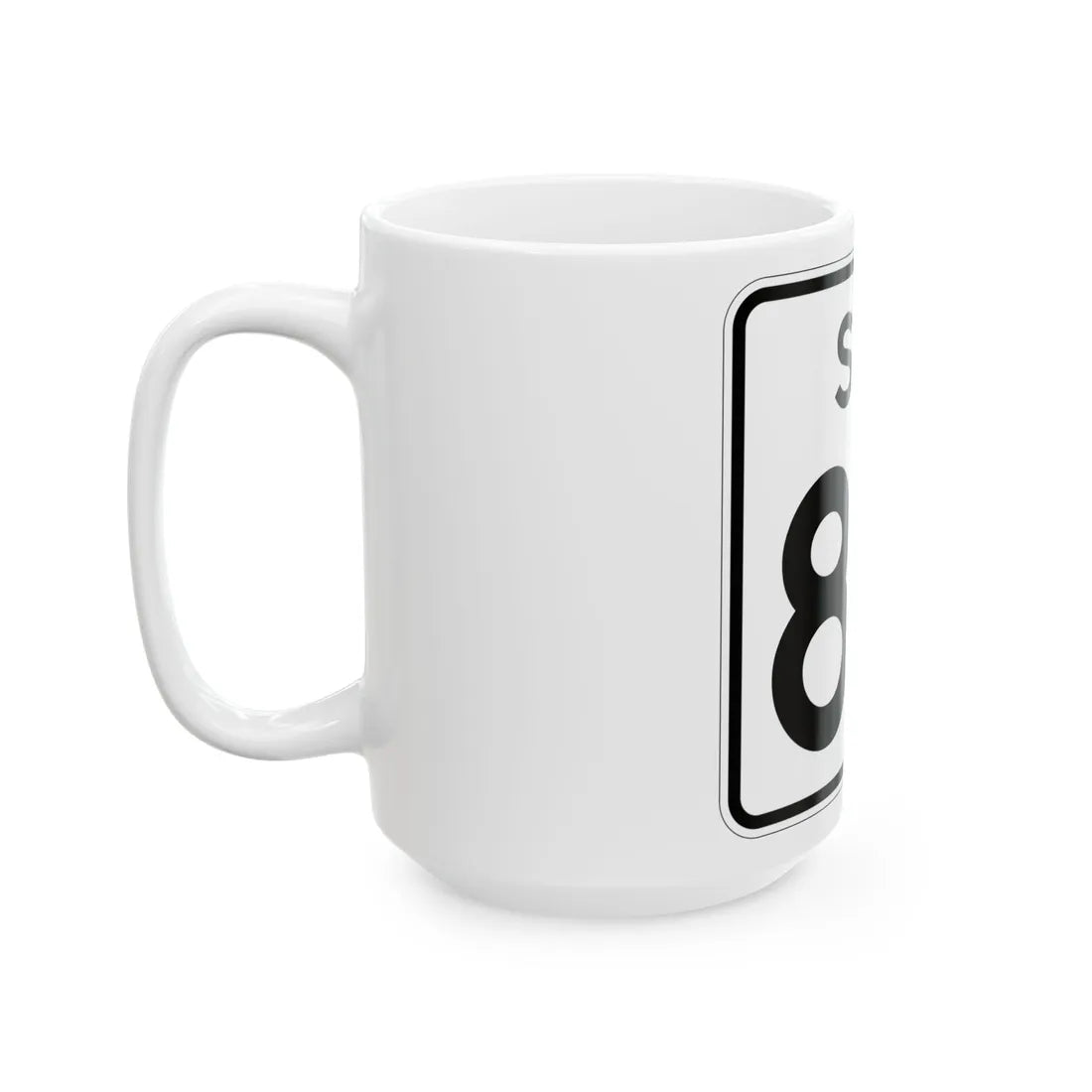 SC-84 (South Carolina) (Road Sign) White Coffee Mug - Go Mug Yourself