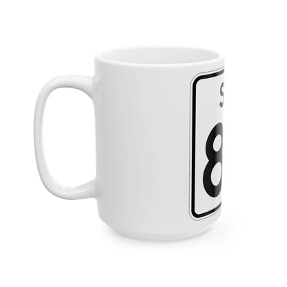 SC-84 (South Carolina) (Road Sign) White Coffee Mug - Go Mug Yourself